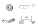 Sargent 70-8217 LNL Asylum or Institutional Mortise Lock, Accepts Small Format IC Core (SFIC)