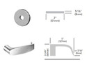 Sargent 60-8259 LNL Double Locking Mortise Lock, Accepts Large Format IC Core (LFIC)
