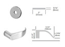Sargent 60-8204 LNP Storeroom or Closet Mortise Lock, Accepts Large Format IC Core (LFIC)