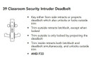Sargent 60-8239 LNP 26D Classroom Security Intruder Deadbolt Mortise Lock, Accepts Large Format IC Core (LFIC), Satin Chrome Finish