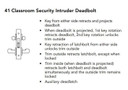 Sargent 70-8241 LNP Classroom Security Intruder Deadbolt Mortise Lock, Accepts Small Format IC Core (SFIC)