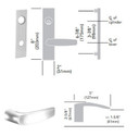 Sargent 70-8204 LW1B 26D Storeroom or Closet Mortise Lock, Accepts Small Format IC Core (SFIC), Satin Chrome Finish