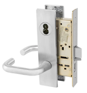 Sargent 60-8255 LW1J 26D Office or Entry Mortise Lock, Accepts Large Format IC Core (LFIC), Satin Chrome Finish