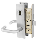 Sargent 60-8225 LW1J 26D Dormitory or Exit Mortise Lock, Accepts Large Format IC Core (LFIC), Satin Chrome Finish