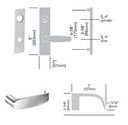 Sargent 8205 LW1L Office or Entry Mortise Lock