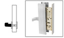 Sargent 8293 LW1L 26D Trim Dummy Mortise Lock, Satin Chrome Finish
