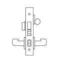Sargent BP-8245 Dormitory or Exit Mortise Lock, Lockbody Only