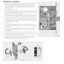 BEST 45H7D 3H Grade 1 Storeroom Mortise Lever Lock