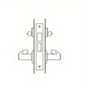 BEST 45HCAG Grade 1 Communicating Mortise Lever Lock, Lockbody Only