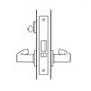 BEST 45HCAR Grade 1 Classroom Mortise Lever Lock, Lockbody Only