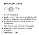Sargent 28-7G05 LL Entrance or Office Cylindrical Lever Lock