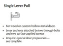 Sargent 7U93 LB Single Lever Pull