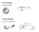 Sargent 7U93 LB Single Lever Pull