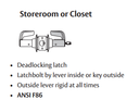 Sargent 28-7G04 LP Storeroom or Closet Cylindrical Lever Lock