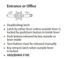Sargent 2870-7G05 LP Entrance or Office Cylindrical Lever Lock, Accepts Small Format IC Core (SFIC)
