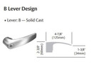 Sargent 65U93 KB Single Lever Pull