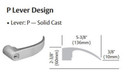 Sargent 2870-65G37 KP Classroom Cylindrical Lever Lock, Accepts Small Format IC Core (SFIC)
