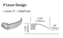 Sargent 28-65U65 KP Privacy/Bathroom Cylindrical Lever Lock