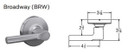 Schlage ALX50B BRW Grade 2 Entrance/Office Lever Lock, Accepts Small Format IC Core (SFIC)