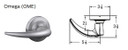 Schlage ALX53B OME Grade 2 Entrance Lever Lock, Accepts Small Format IC Core (SFIC)