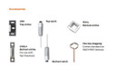 Von Duprin 9927EO Surface Vertical Rod Device, Exit Only, Grooved Case