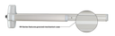 Von Duprin 9927EO-F Fire Rated Surface Vertical Rod Device, Grooved Case