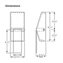 Schlage HL6-9070 Hospital Push/Pull Mortise Latch, Classroom Function