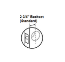 Kaba Simplex LL1021S Pushbutton Lock, W/ Key Override, Accepts Schlage LFIC, LH & LHR Doors