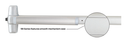 Von Duprin RX9827EO-F Surface Vertical Rod Exit Device, Request to Exit