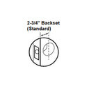 Kaba Simplex LR1041M Pushbutton Lock, W/ Passage And Key Override, Accepts Medeco LFIC, RH & RHR Doors