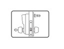 Kaba Simplex R8146M Mortise Combination Lock, Accepts Medeco LFIC