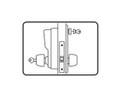 Kaba Simplex LR8146R Mortise Combination Lock, Accepts Sargent LFIC