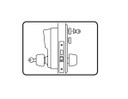 Kaba Simplex R8148S Mortise Combination Lock, Accepts Schlage FSIC