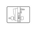 Kaba Simplex RR8148S Mortise Combination Lock, Accepts Schlage FSIC