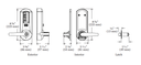 Kaba Simplex 5031XSWL Pushbutton Lever Lock, Schlage “C” Keyway