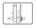 Kaba Simplex 5066BWL Pushbutton Mortise Lever Lock, Accepts Best SFIC