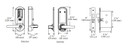 Kaba Simplex 5067XSWL Pushbutton Mortise Lever Lock, Schlage “C” Keyway