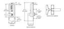 Kaba Simplex 5010MWL Pushbutton Exit Device Trim, Accepts Medeco LFIC
