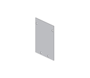 LCN 9550-334-2 628 End Dress Plate, Satin Aluminum Clear Anodized Finish