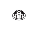 LCN 1460-124 689 Plug for 1460 Series, Aluminum Finish