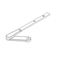 LCN 4010T-78DE 689 Main Arm and Tube, Aluminum Finish