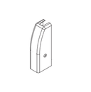 Falcon 650202 US32D Latch Case Cover Kit, for 24/25/XX Series Devices, Satin Stainless Steel Finish