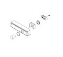 Falcon 19CDK-3 19 Series Cylinder Dogging Kit, 3 Ft.