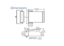Adams Rite 4590-13-00 Deadlatch Paddle, Pull To Right, 1-3/4 Door Thickness