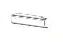 PHI 00238-52 630 Plain Hinge Filler, Narrow Stile Device, Satin Stainless Steel Finish