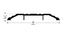 Pemko 170D-36 Saddle Threshold, 1/2" x 4" x 36", Dark Bronze Anodized Aluminum