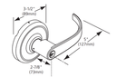 Corbin Russwin CL3152 PZD Grade 1 Classroom Intruder Vandal Resistance Cylindrical Lever Lock