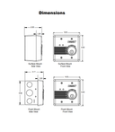 Detex EAX-2500S W-CYL KA AC/DC External Powered Wall Mount Exit Alarm - Surface Mount w/ Cylinder