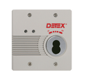 Detex EAX-2500F IC7 AC/DC External Powered Wall Mount Exit Alarm - Flush Mount w/ 7-Pin IC Cylinder Housing