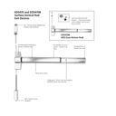 Corbin Russwin ED5470B 630 MELR Fire Rated Surface Vertical Rod Exit Device w/ Motorized Latch Retraction